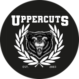 Uppercuts Motiv 1 Anstecker mit Sicherheitsnadel Ø 25 mm