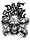 Dave Strong Motiv 2 Anstecker mit Sicherheitsnadel Ø 25 mm