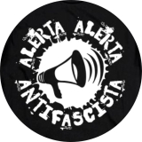 Alerta Alerta Antifascista Motiv 3 Anstecker mit Sicherheitsnadel Ø 25 mm