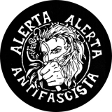 Alerta Alerta Antifascista Motiv 4 Anstecker mit Sicherheitsnadel Ø 25 mm