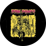 Raw Power Motiv 2 Anstecker mit Sicherheitsnadel Ø 25 mm