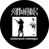 Schimpansenkrieg Motiv 1 Anstecker mit Sicherheitsnadel Ø 25 mm