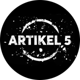 Artikel 5 Motiv 1 Anstecker mit Sicherheitsnadel Ø 25 mm