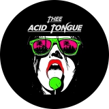 Thee Acid Tongue Motiv 1 Anstecker mit Sicherheitsnadel Ø 25 mm