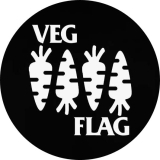 Veg Flag Motiv 2 Anstecker mit Sicherheitsnadel Ø 25 mm