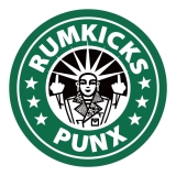 Rumkicks Motiv 1 Anstecker mit Sicherheitsnadel Ø 25 mm