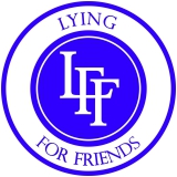 Lying For Freinds Motiv 1 Anstecker mit Sicherheitsnadel Ø 25 mm
