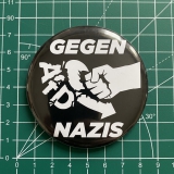 Gegen Nazis AfD Motiv 1 Anstecker mit Sicherheitsnadel Ø 25 mm