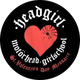 Headgirl Motörhead Girlschool Motiv 1 Anstecker mit Sicherheitsnadel Ø 25 mm
