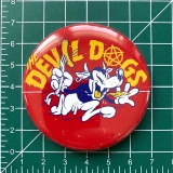 Devil Dogs Motiv 8 Anstecker mit Sicherheitsnadel Ø 25 mm