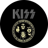 Kiss Motiv 4 Anstecker mit Sicherheitsnadel Ø 25mm