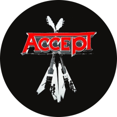 Accept Motiv 3 Anstecker mit Sicherheitsnadel Ø 25mm