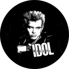 Idol, Billy Idol Motiv 1 Anstecker mit Sicherheitsnadel Ø 25mm