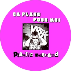 Plastic Bertrand Motiv 5 Anstecker mit Sicherheitsnadel Ø 25mm