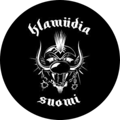 Klamydia Motiv 5 Anstecker mit Sicherheitsnadel Ø 25mm