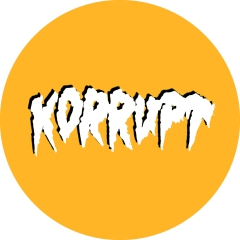 Korrupt Motiv 3 Anstecker mit Sicherheitsnadel Ø 25