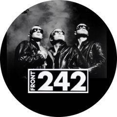 Front 242 Motiv 1 Anstecker mit Sicherheitsnadel Ø 25mm