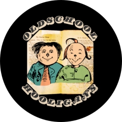Old School Hooligans Motiv 1 Anstecker mit Sicherheitsnadel Ø 25mm