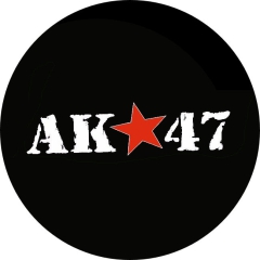 AK47 Motiv 1 Anstecker mit Sicherheitsnadel Ø 25mm