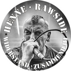 Henne / Rawside Motiv 1 Anstecker mit Sicherheitsnadel Ø 25 mm