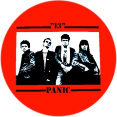 Panic "13" Motiv 1 Anstecker mit Sicherheitsnadel Ø 25 mm