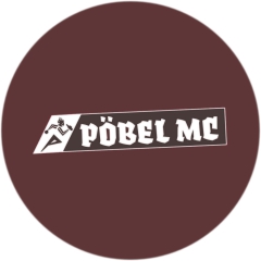 Pöbel MC Motiv 1 Anstecker mit Sicherheitsnadel Ø 25 mm