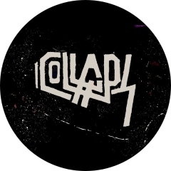 Collaps Motiv 2 Anstecker mit Sicherheitsnadel Ø 25 mm