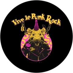 Vive Le Punkrock Motiv 2 Anstecker mit Sicherheitsnadel Ø 25 mm