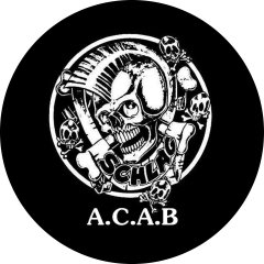 Schlag A.C.A.B. Motiv 1 Anstecker mit Sicherheitsnadel Ø 25 mm