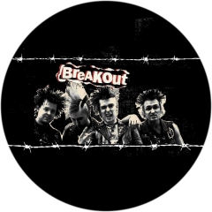 Breakout Motiv 3 Anstecker mit Sicherheitsnadel Ø 25 mm