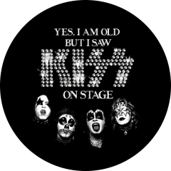 Kiss Motiv A Anstecker mit Sicherheitsnadel Ø 25mm