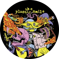 Plastic Smile Motiv 1 Anstecker mit Sicherheitsnadel Ø 25 mm