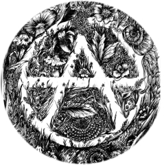 Anarchy Fauna Veg Motiv 1 Anstecker mit Sicherheitsnadel Ø 25 mm