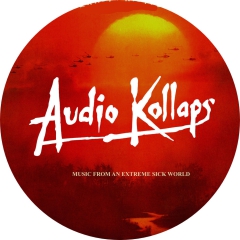 Audio Kollaps Motiv 4 Anstecker mit Sicherheitsnadel Ø 25 mm