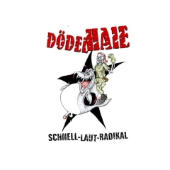 Dödelhaie Motiv 1 Anstecker mit Sicherheitsnadel Ø 25 mm
