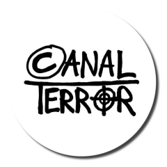Canalterror Motiv 1 Anstecker mit Sicherheitsnadel Ø 25 mm