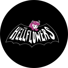 Hellflowers Motiv 1 Anstecker mit Sicherheitsnadel Ø 25 mm