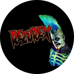Rezurex Motiv 1 Anstecker mit Sicherheitsnadel Ø 25 mm