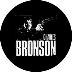 Charles Bronson Motiv 1 Anstecker mit Sicherheitsnadel Ø 25 mm