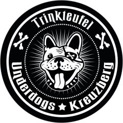 Trinkteufel Kreuzberg Underdogs Motiv 1 Anstecker mit Sicherheitsnadel Ø 25 mm