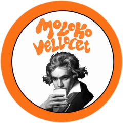 Moloko Vellocet Motiv 2 Anstecker mit Sicherheitsnadel Ø 25 mm
