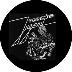 Zerstörte Jugend Motiv 1 Anstecker mit Sicherheitsnadel Ø 25 mm