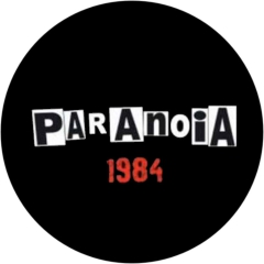 Paranoia Motiv 2 Anstecker mit Sicherheitsnadel Ø 25mm