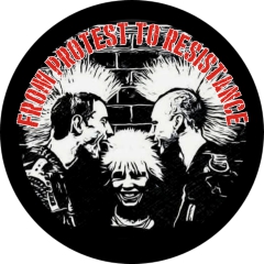 Punk From Protest To Resistance Motiv 1 Anstecker mit Sicherheitsnadel Ø 25 mm