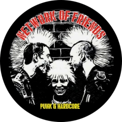 Punk Network Of Friends 1 Anstecker mit Sicherheitsnadel Ø 25 mm