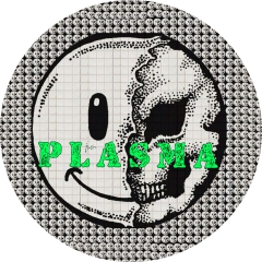 Plasma Motiv 3 Anstecker mit Sicherheitsnadel Ø 25 mm