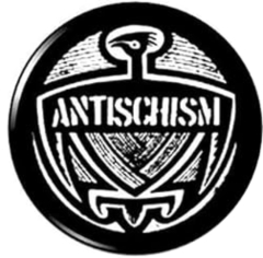 Antischism Motiv 1 Anstecker mit Sicherheitsnadel Ø 25 mm
