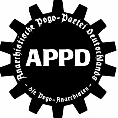 APPD Anarchistische Pogo-Partei Deutschland Motiv 2 Anstecker mit Sicherheitsnadel Ø 25mm