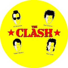 Clash, The Clash Motiv P Anstecker mit Sicherheitsnadel Ø 25mm