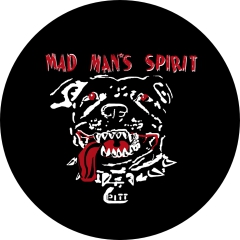 Mad Man´s Spirit Motiv 1 Anstecker mit Sicherheitsnadel Ø 25 mm
